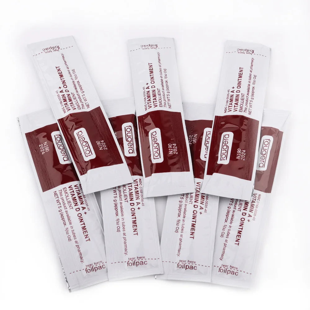 Fougera Vitamin A&D Ointment: Tattoo aftercare healing gel for PMU, eyebrow, and lip skin repair by Tidesmit.