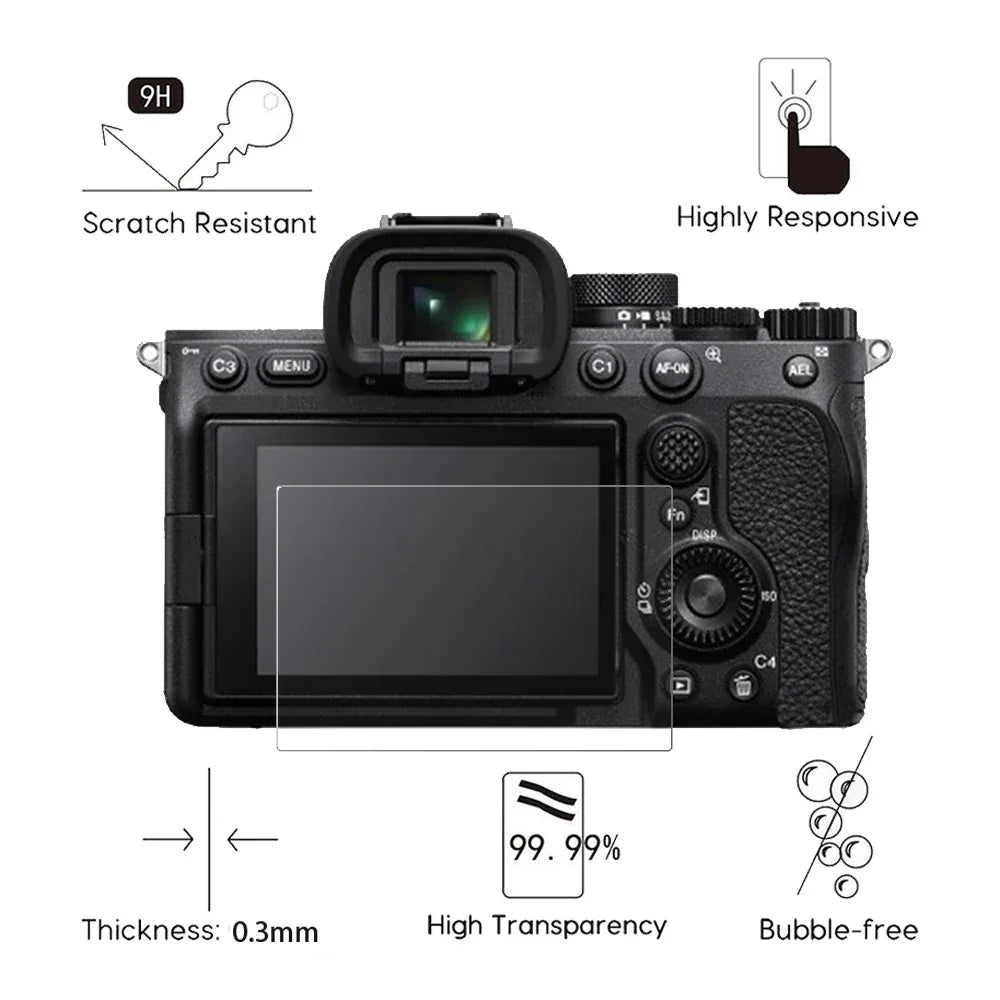 Sony Alpha Screen Protector | 9H Tempered Glass 2-Pack Tidesmit