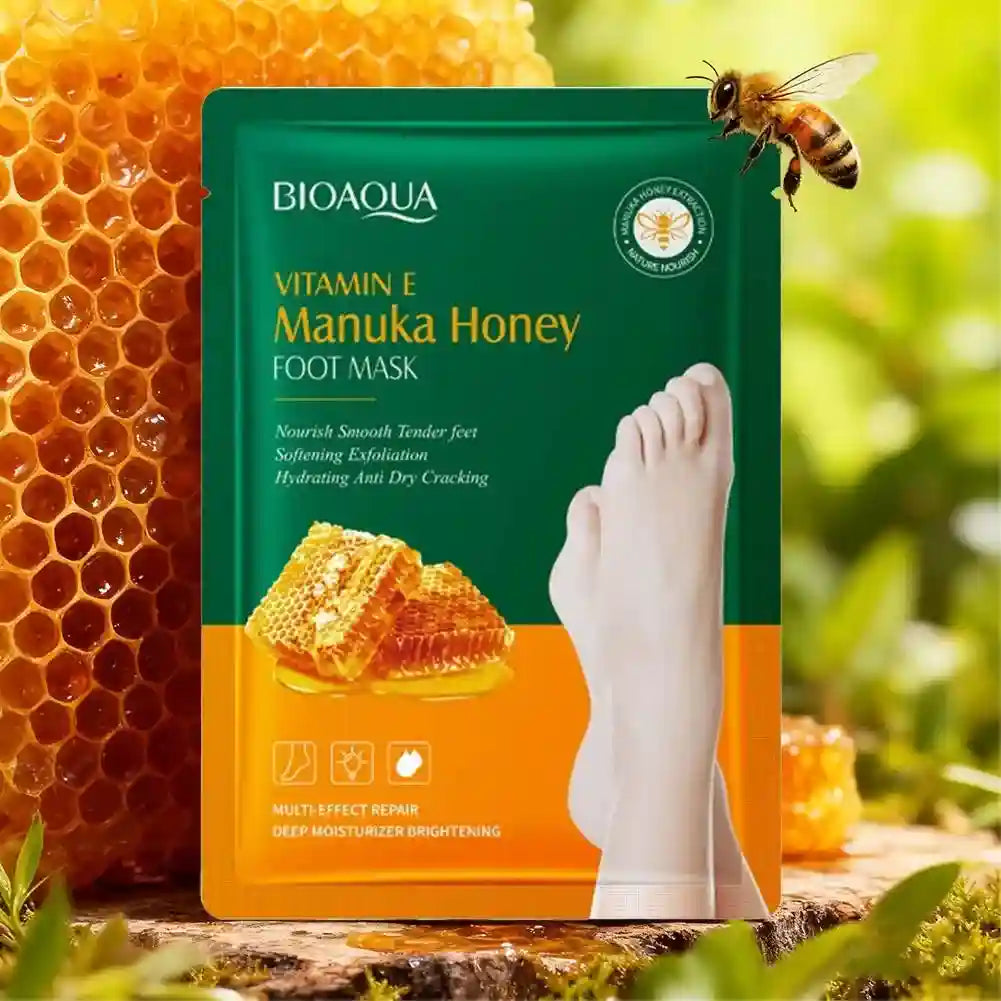 Vitamin E Foot Mask with Manuka Honey for Salon-Quality Soft Skin Scrubs Treatments Tidesmit