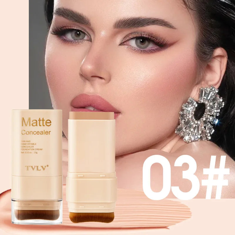 Tidesmit Eraser Concealer Double-Head Foundation Stick shade swatch waterproof long-lasting face makeup texture