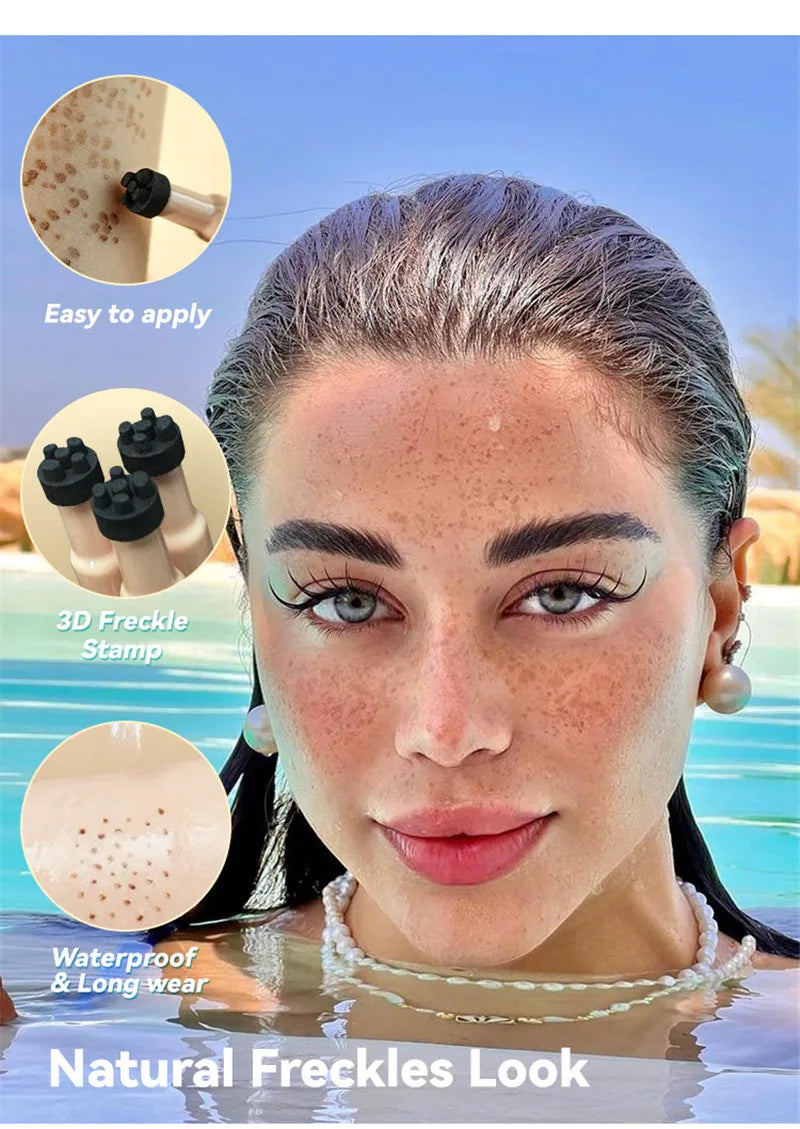 Tidesmit waterproof freckle pen shade swatch for natural looking fake freckles on all skin tones face makeup