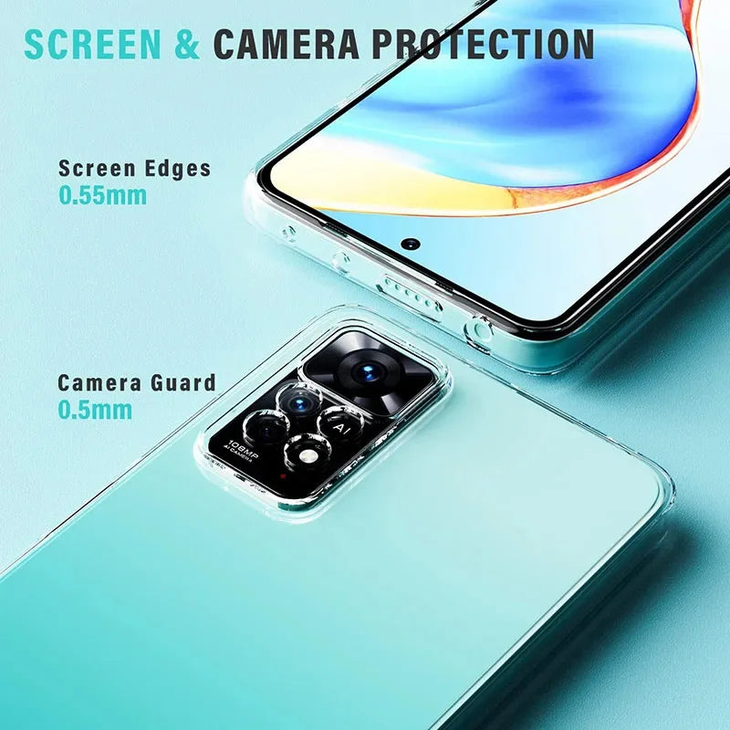 Clear Silicone Xiaomi Redmi Case | Slim Shock-Absorbing Cover Tidesmit