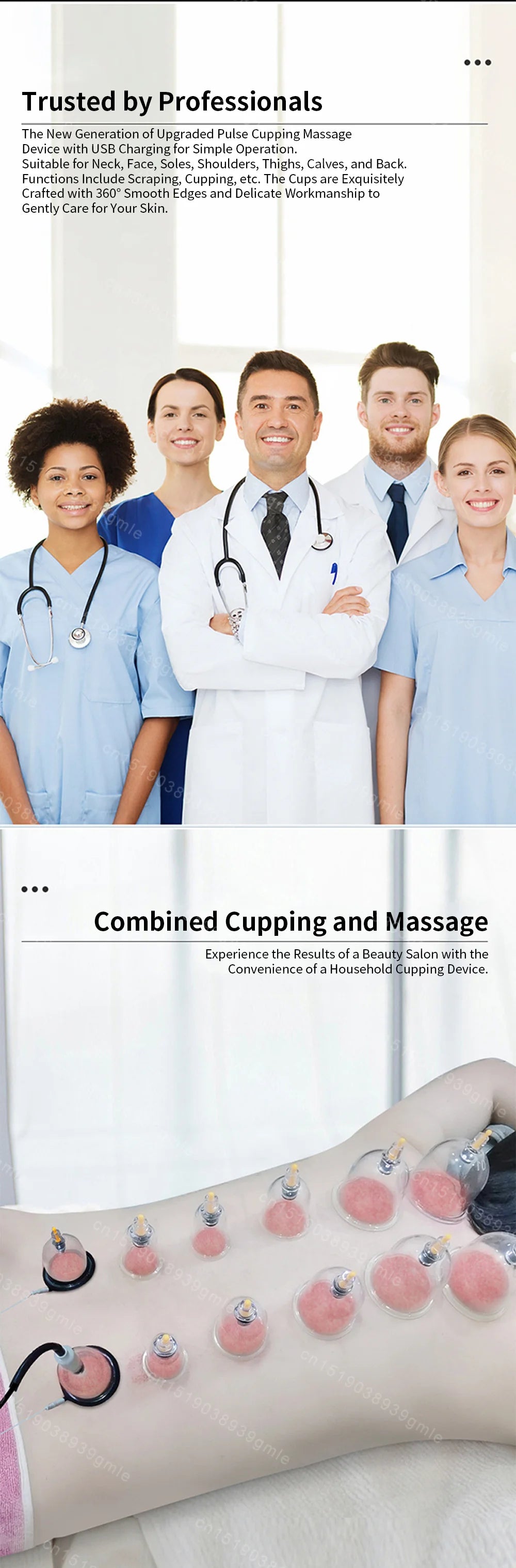 Vacuum Cupping Therapy Set - 12-Piece Professional Recovery Tool Relaxation Treatment Tidesmit