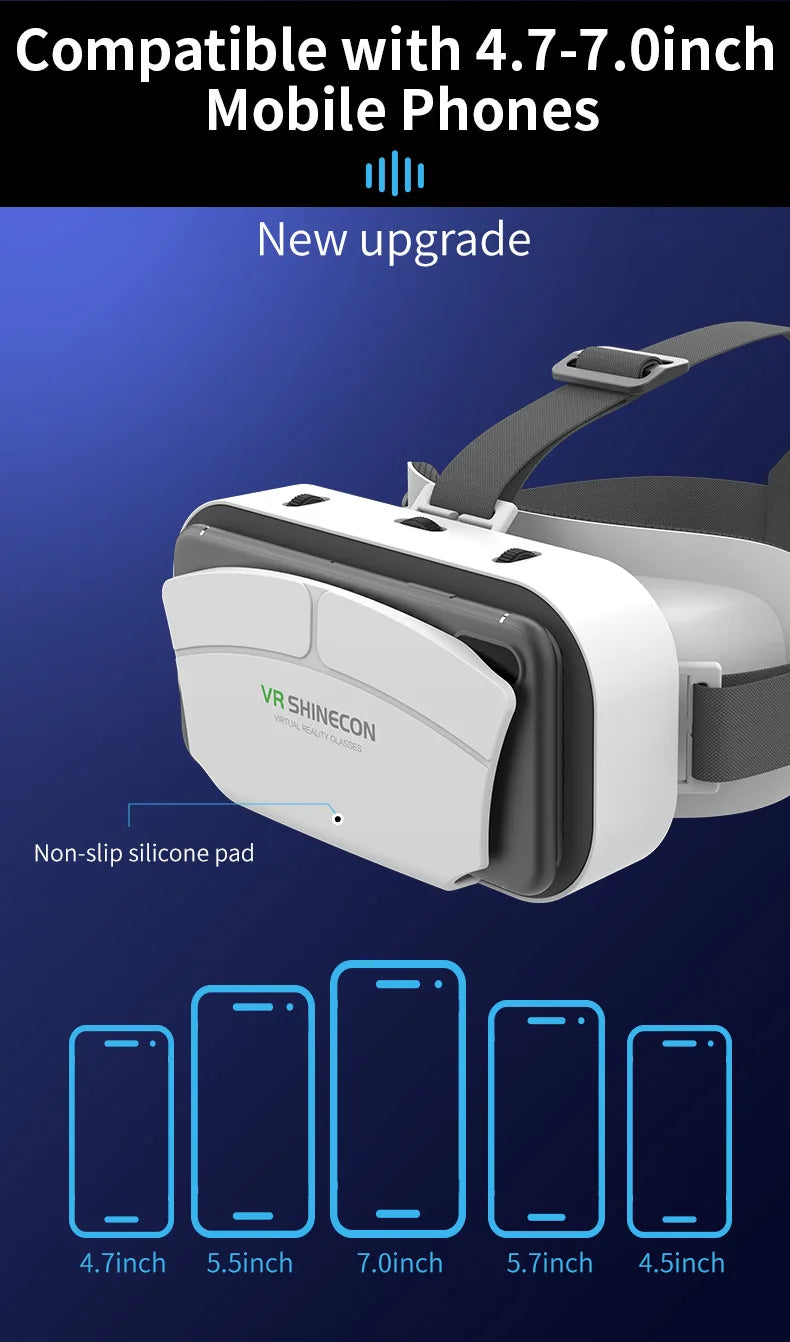VR Headset for Smartphones - Lightweight Immersive Mobile VR Glasses Tidesmit