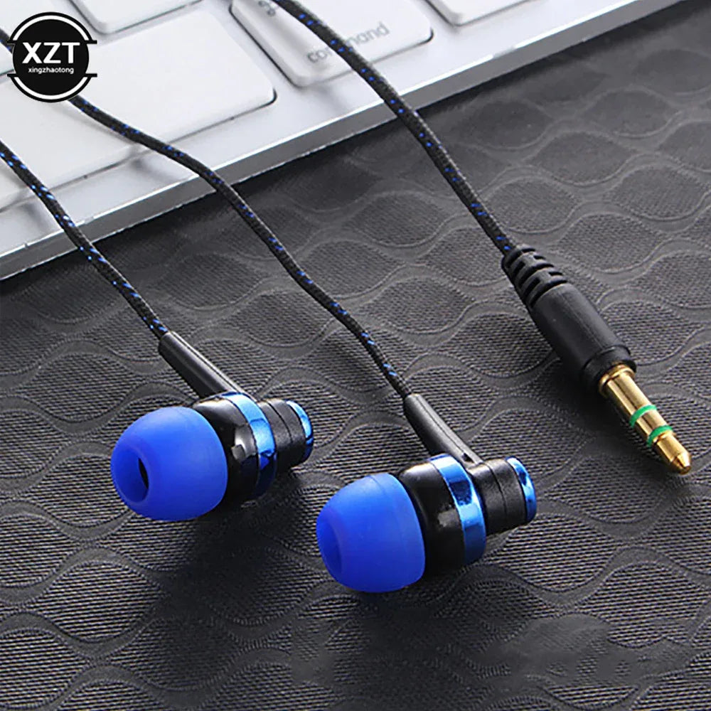 Wired Earphones with Mic, 3.5mm Nylon Braided Cord by Tidesmit Tidesmit