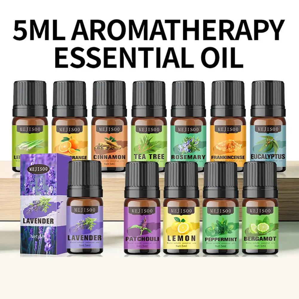 5ml Natural Essential Oils Rosemary Tea Tree Lemon Lavender Lemongrass Eucalyptus Peppermint Sweet Orange Fragrance Oil