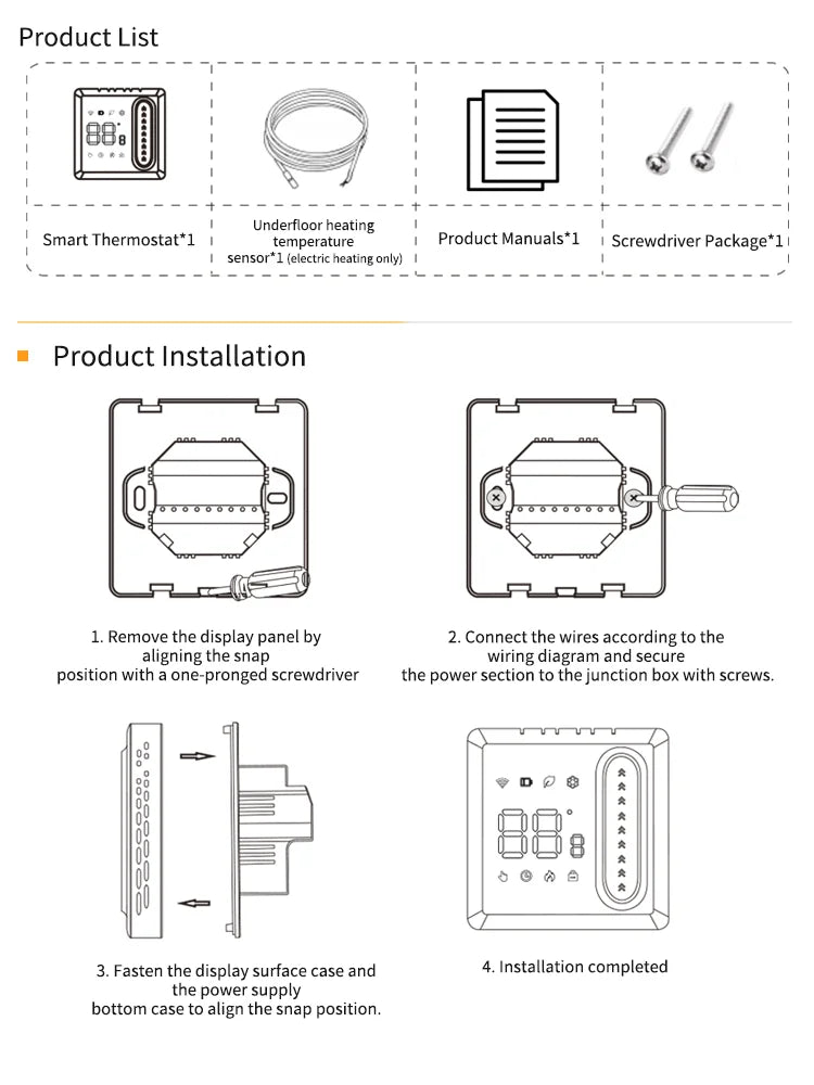 Tuya WiFi Smart Thermostat Temperature Water Electric Floor Heating Gas Boiler Controller Support Alice Alexa Google Home