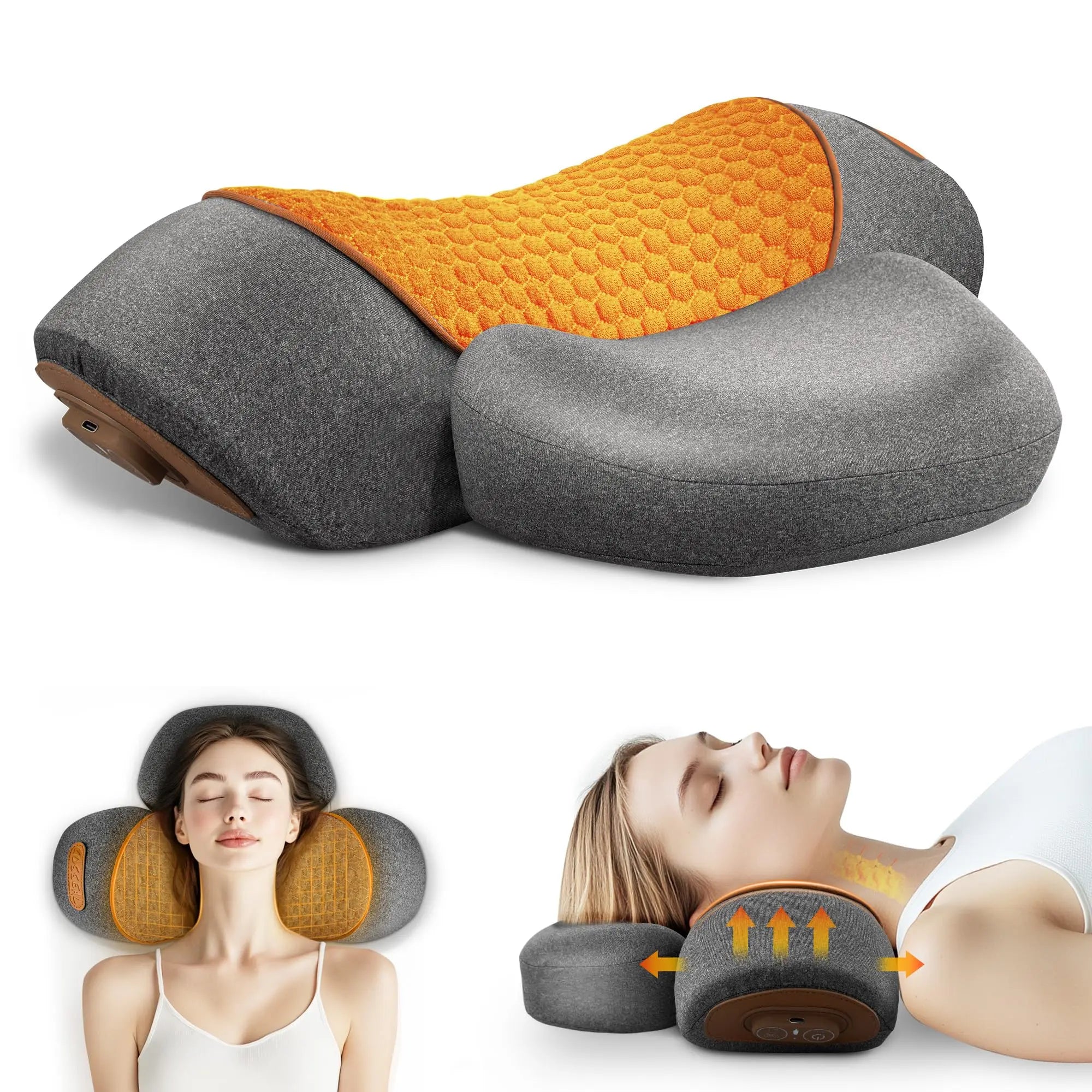 Electric Neck Massager with Heat and Traction Therapy - Tidesmit Relaxation Treatment Tidesmit