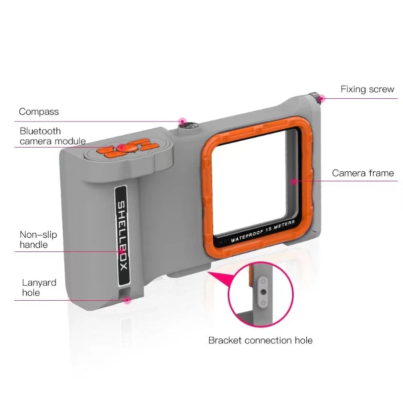 IP68 Waterproof Phone Case for Diving - Military-Grade Protection Tidesmit