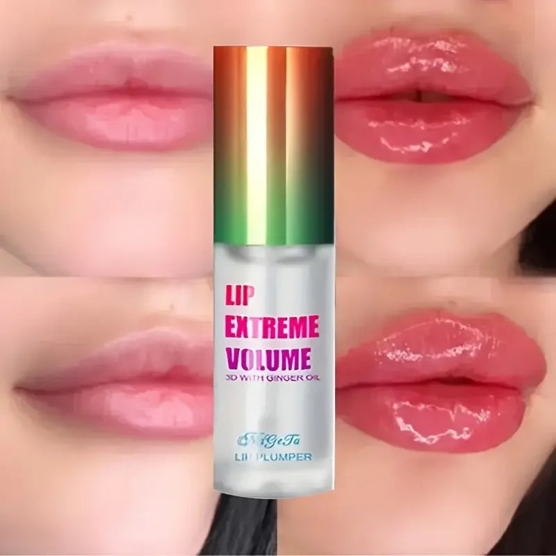 Ginger Mint Lip Plumper Oil - Natural Volumizing Serum 2 Pack Lip Care Tidesmit