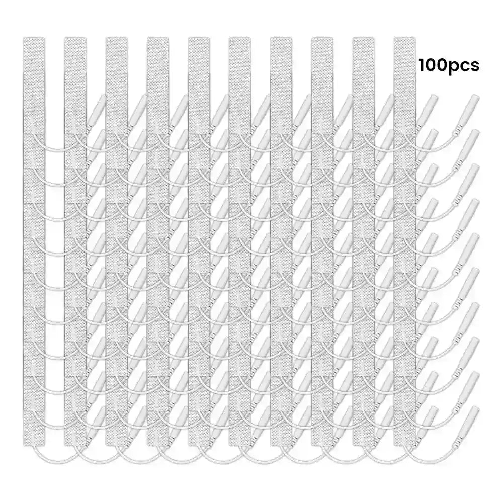 TENS Unit Electrode Replacement Pads - Medical Grade Self-Adhesive Set Massage Roller 100pcs(50 pack)1x7cm Tidesmit