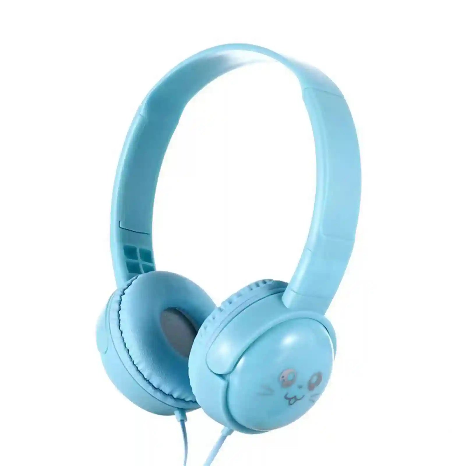 Wired Over-Ear Headphones for Kids with Mic, Adjustable Fit, Blue Blue Tidesmit