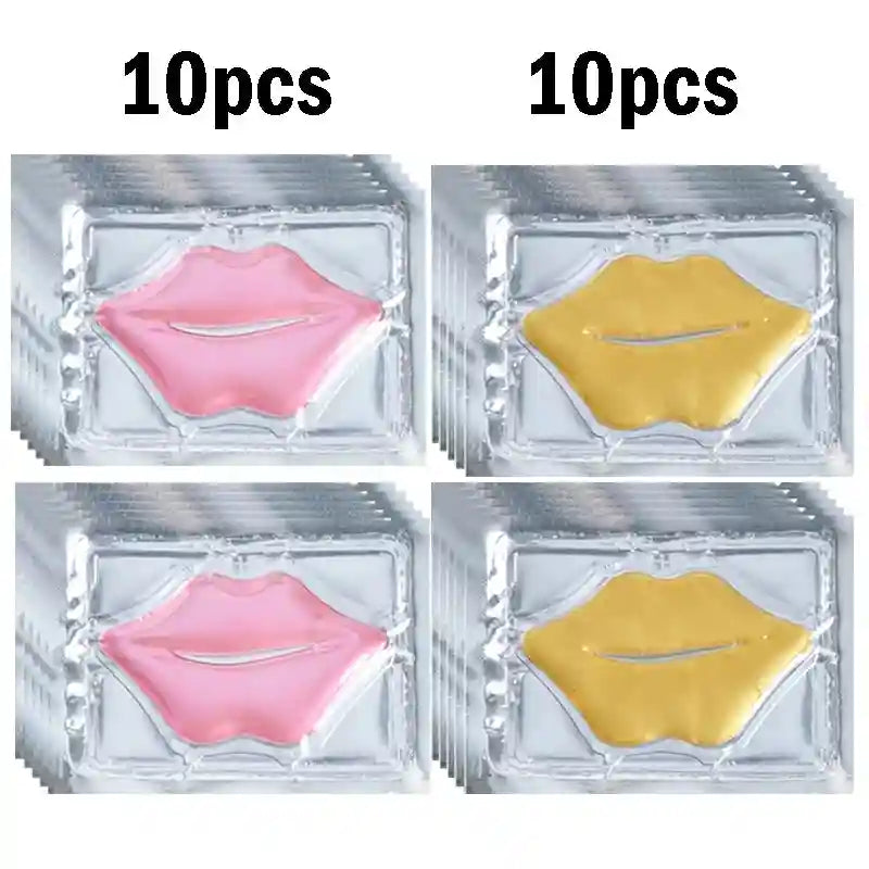 Crystal Collagen Lip Mask - Hydrating Lip Treatment for Plump Lips Lip Care Each 10pcs Tidesmit