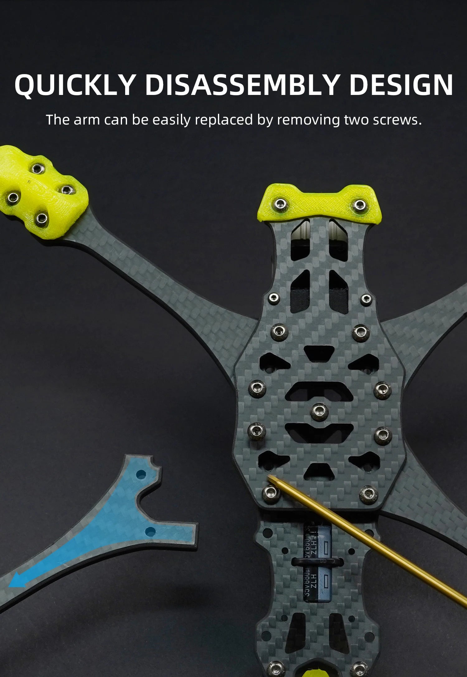 GEPRC MARK5 Analog FPV Drone 5-Inch 6S Freestyle Quadcopter Tidesmit