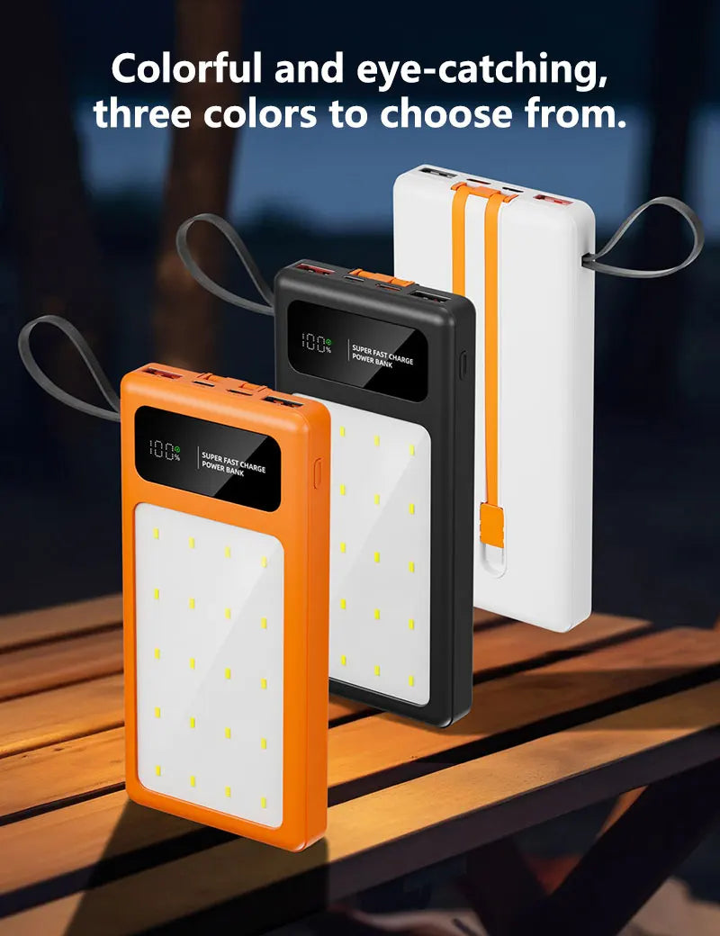 Tidesmit High Capacity Portable Charger with LED Camping Light Tidesmit