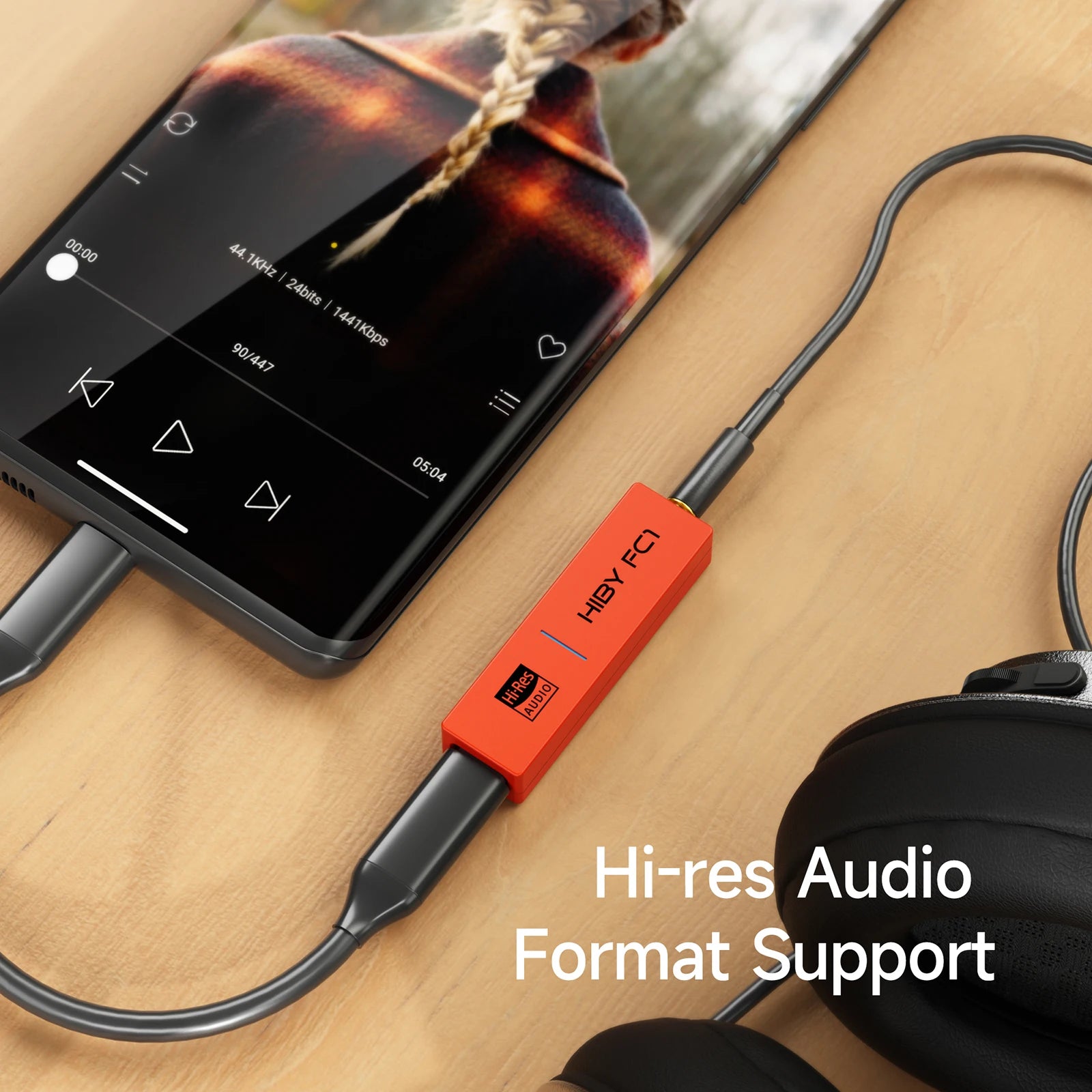 USB DAC Headphone Amp with 3.5mm Output - Tidesmit Portable Audio Adapter Tidesmit