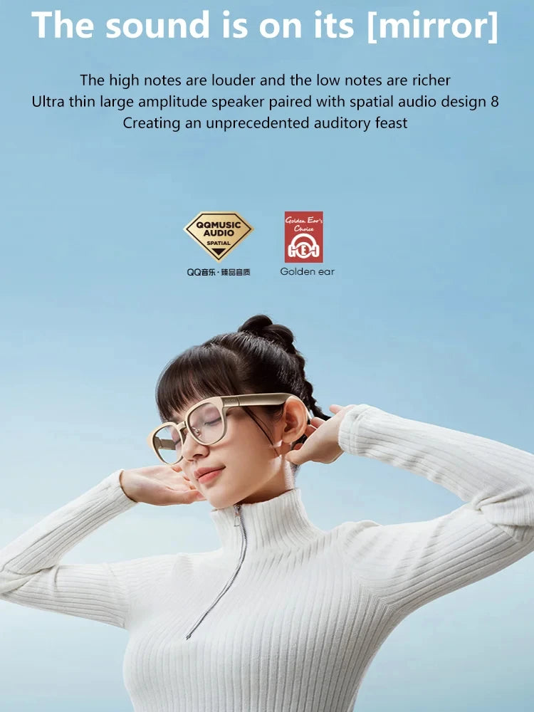 AR Glasses with Real-time Translation Voice Prompt - Gray Tidesmit