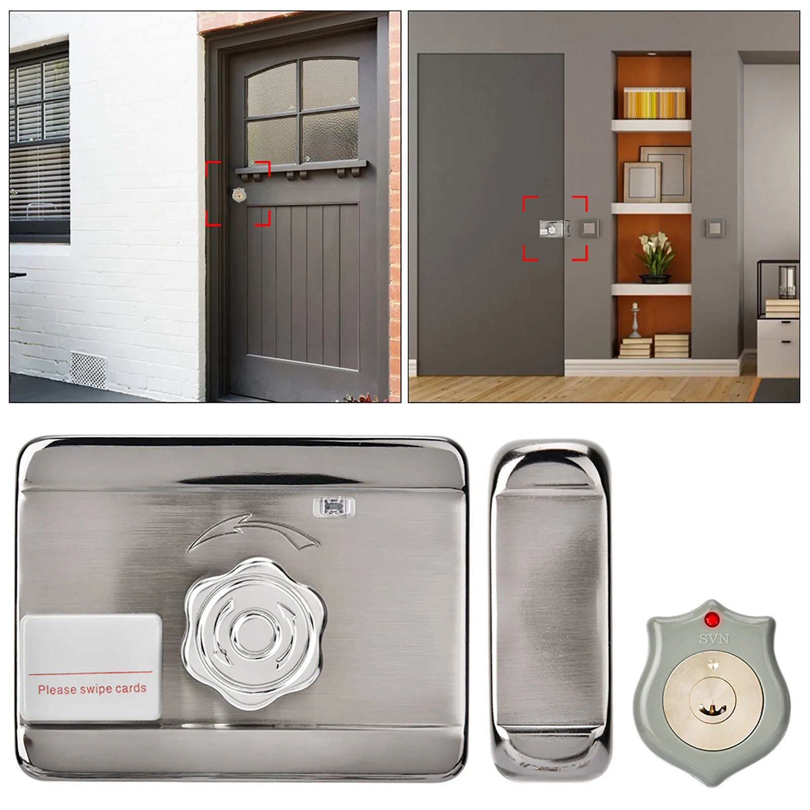 Electronic Door Access Intelligent Remote Control System ID Single Head 12V Lock Intelligent Door Lock Remote Control Door Lock