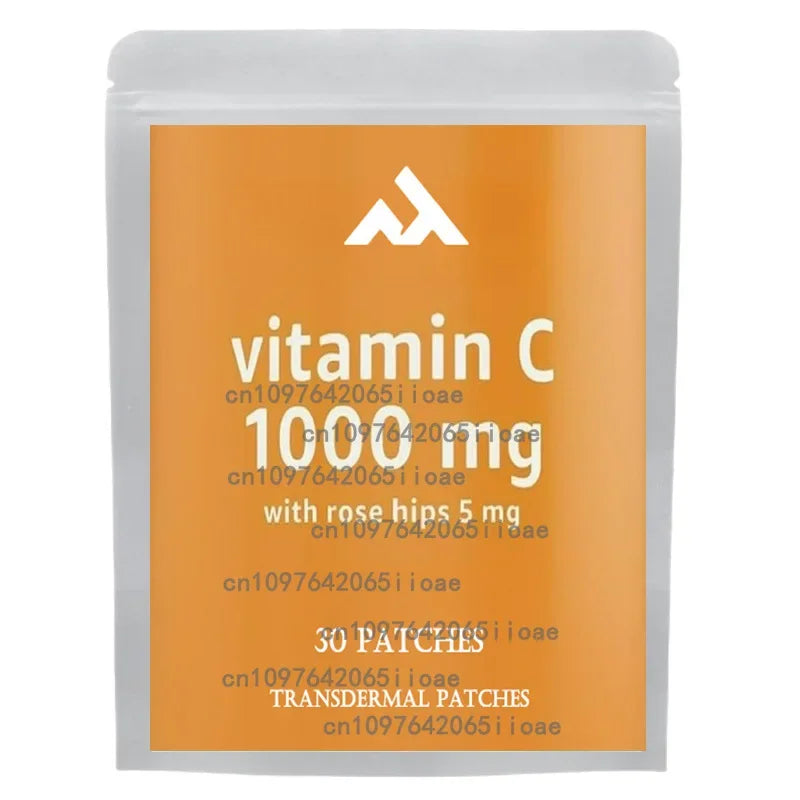 Tidesmit 30 Vitamin C Transdermal Patches with Rose Hips for immune support and antioxidant supplement benefits.