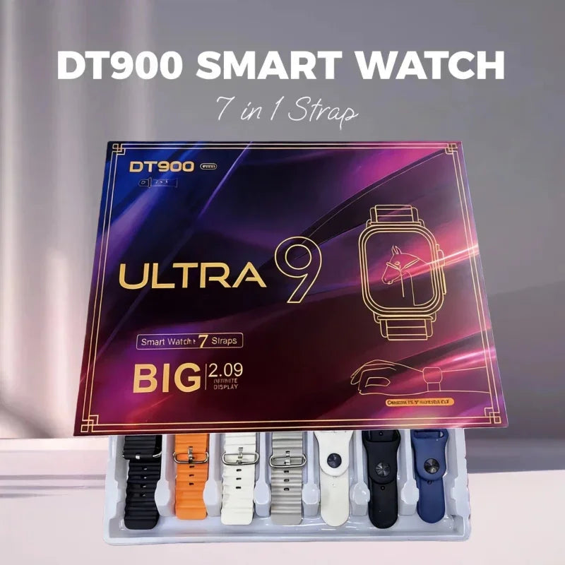 New Fashion Smart Watch Bluetooth Call Man Woman Heart Rate Health Monitoring Sports Waterproof Smartwatch 7 in 1 Straps Watch