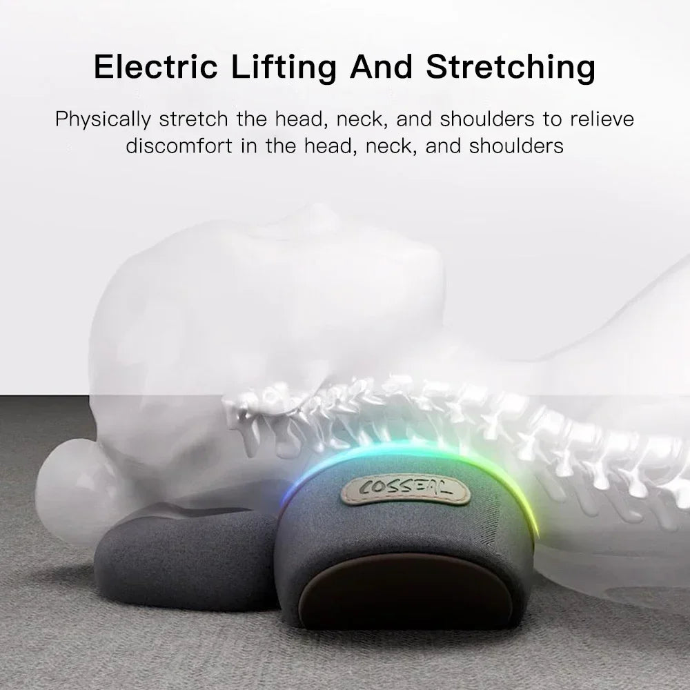 Neck Massager Pillow with Heating and Traction for Muscle Relief Back Massage Instrument Tidesmit