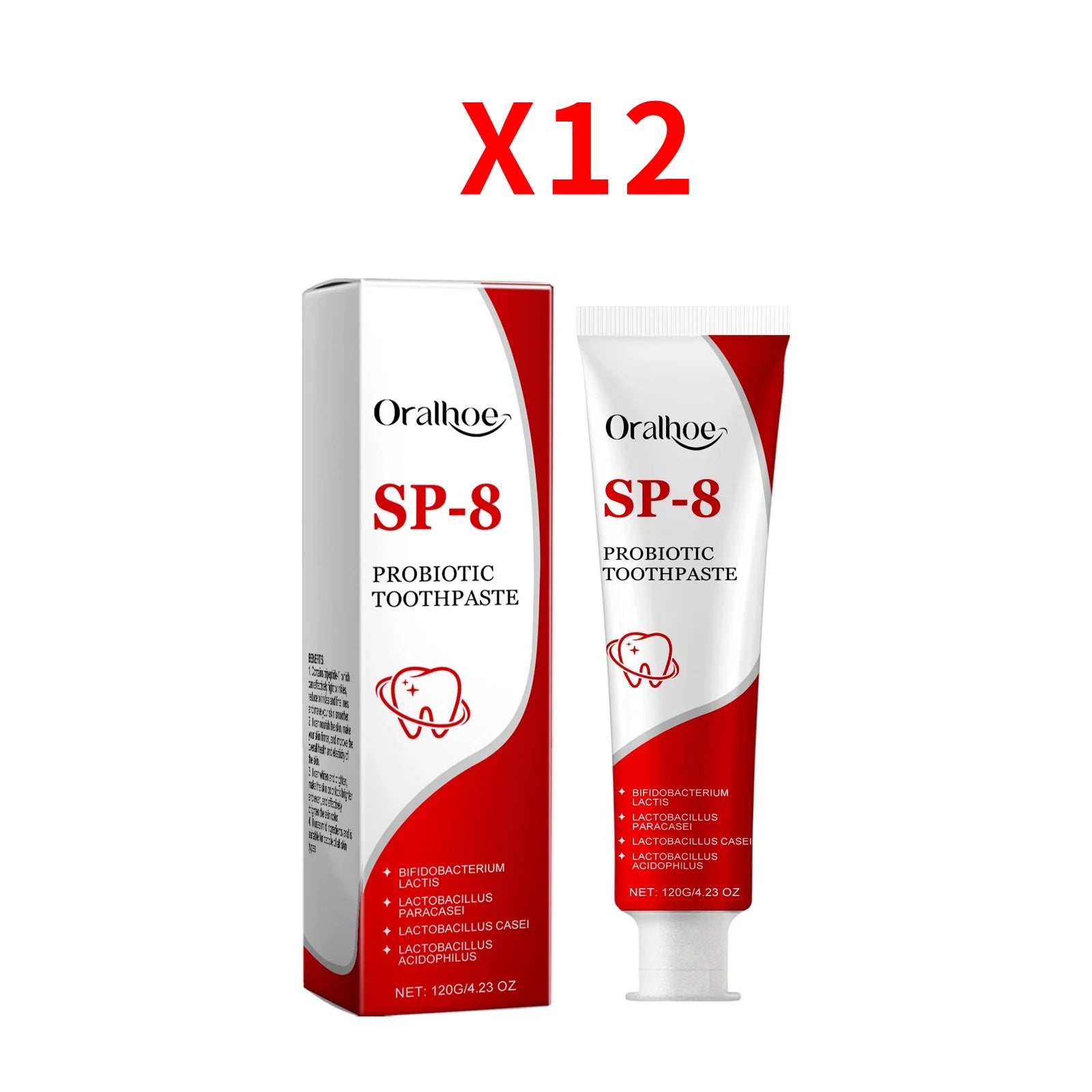 Tidesmit SP-8 Probiotic Whitening Toothpaste for plaque removal and fresh breath oral hygiene care