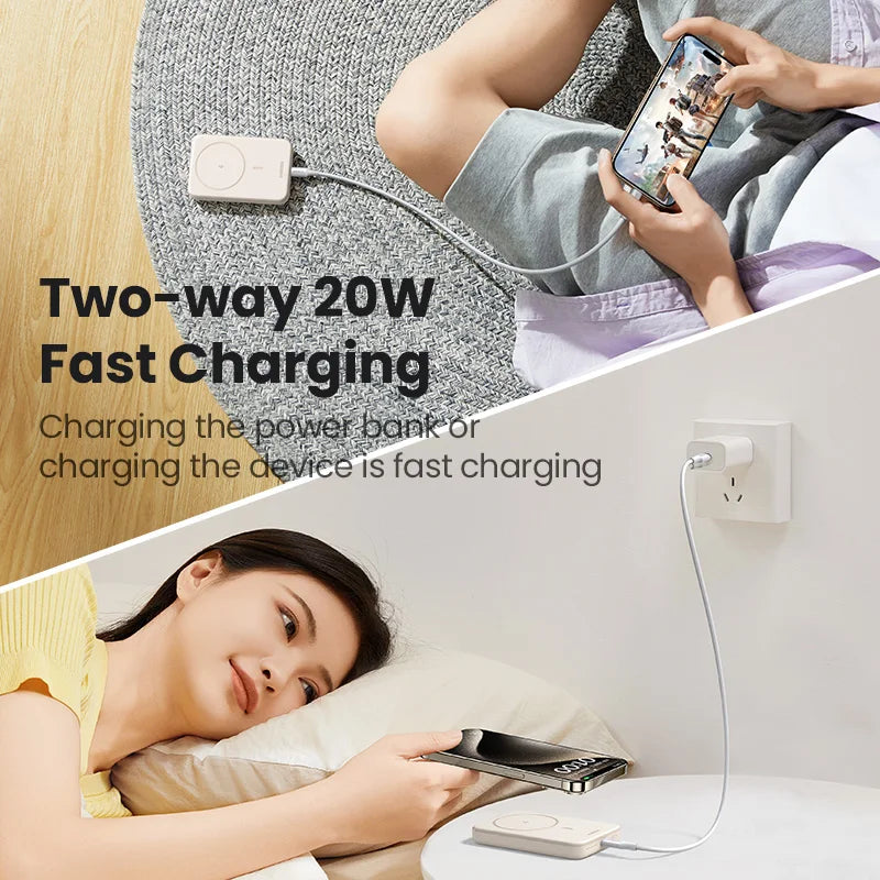 10000mAh Magnetic Portable Charger with Fast PD Power Delivery Tidesmit