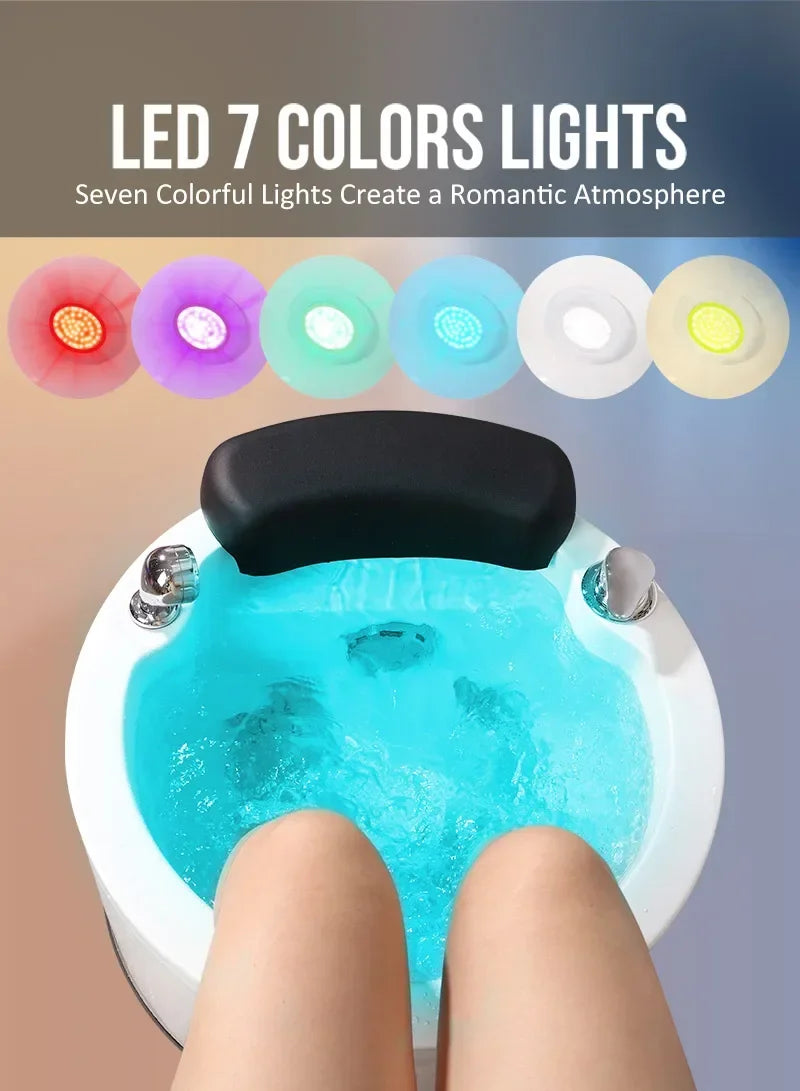 Electric Pedicure Basin with Massage Jets - 220V/110V Pro Model Massage Chairs Tidesmit