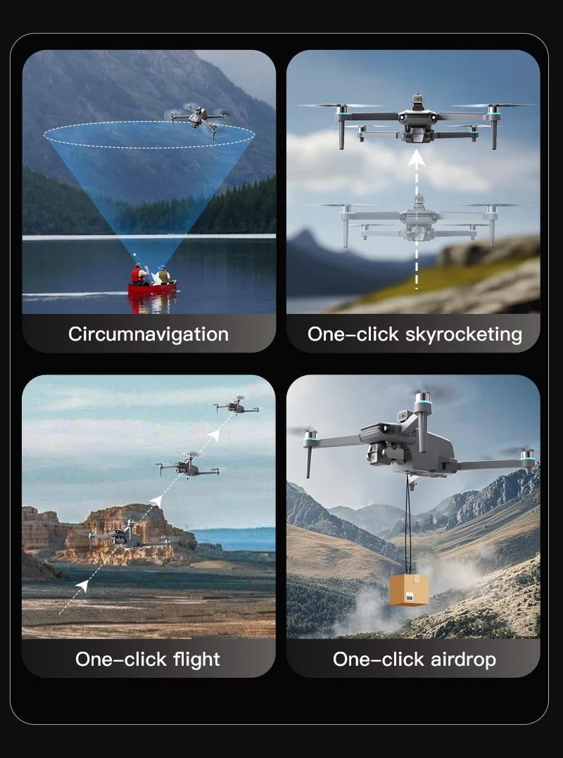 Tidesmit SG603 GPS Drone with 8K Camera, Brushless Motor & Obstacle Avoidance Tidesmit