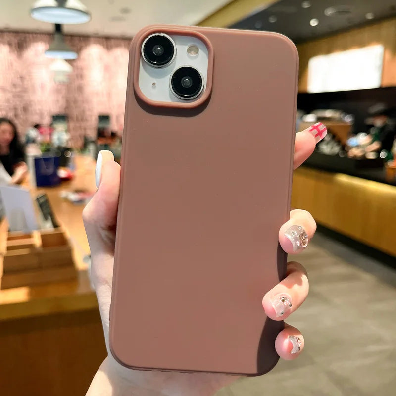 iPhone 16 Pro Max Case: Shock-Absorbing Military-Grade Matte Bumper Cover brown Tidesmit