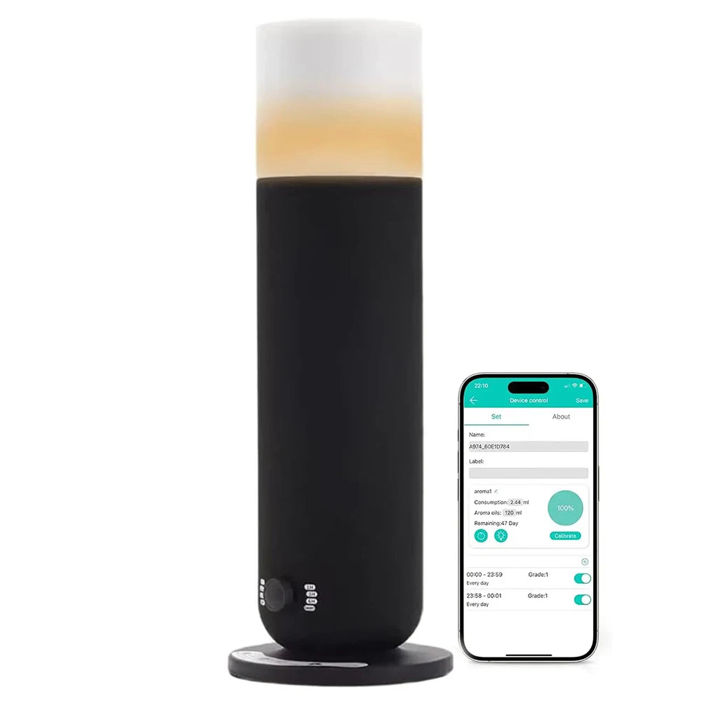 Smart Electric Aroma Diffuser Air Humidifier for Home Scent Diffuser air Freshener  Bluetooth Waterless Essential Oil Diffuser