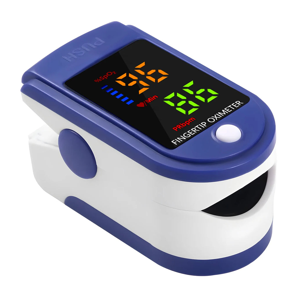 Thermometer Three-color Backlit Display Forehead Thermometer Digital Display Infrared Body Thermometer or Finger Pulse Oximeter