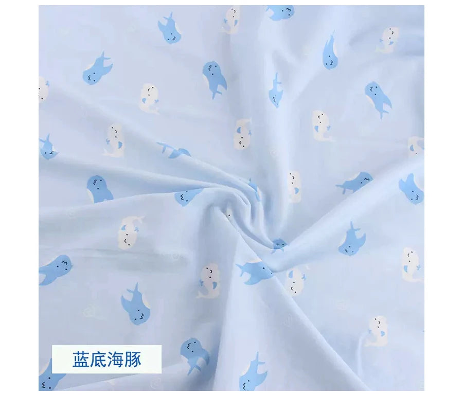 Baby Fabric Knit Jersey Print Fabric Sewing Material for Children's Garment 50*185cm Brocade Fabric Organic Fabric  Knitted