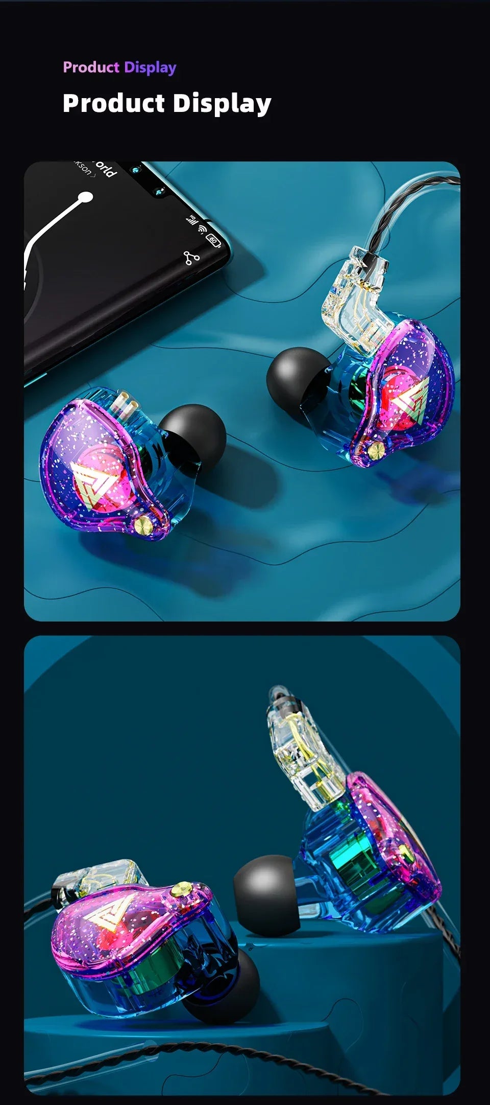 Dual Driver Wired Gaming Earphones HiFi Stereo Audio | Tidesmit Tidesmit