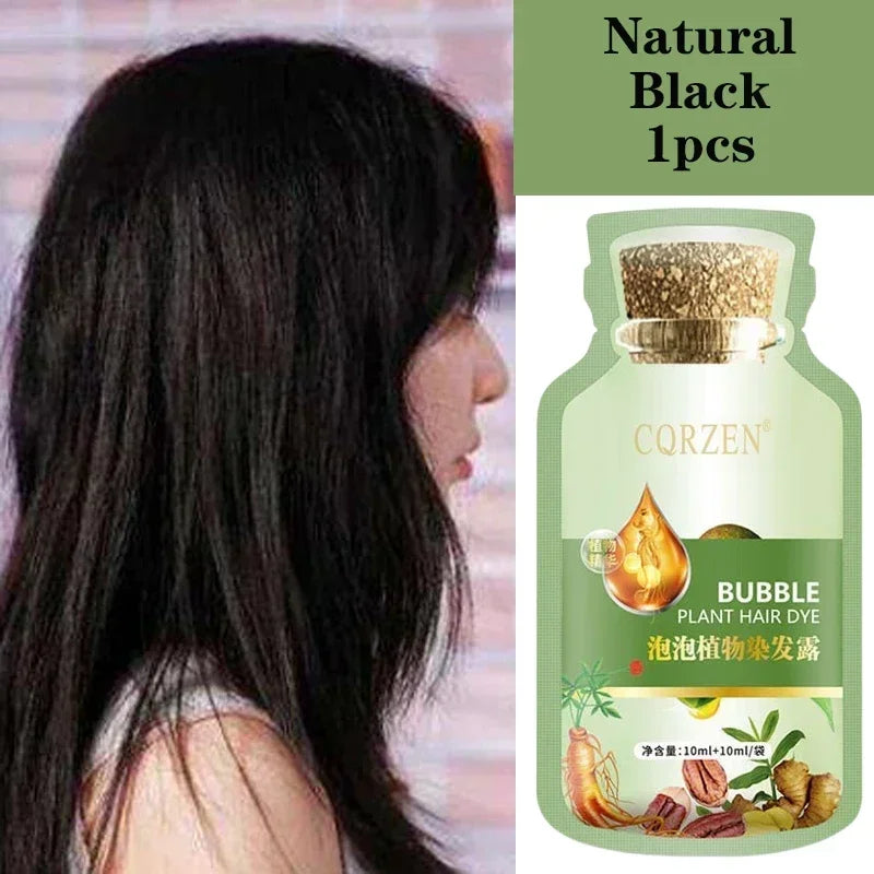 Hair Color Shampoo Cover Gray Hair 5 Minutes Change Hair Color Non-Irritating Hair Dye Shampoo DIY Fashion Hair Color Hair Care