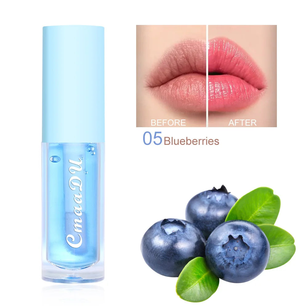Moisturizing Fruit Lip Oil - Color Changing Hydrating Gloss Lip Care 05 Tidesmit