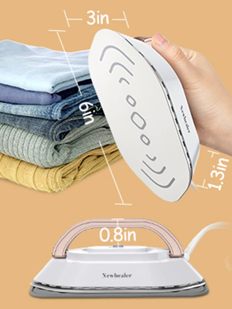 Tidesmit 300W portable electric mini dryer and ceramic base iron for travel laundry wrinkle removal
