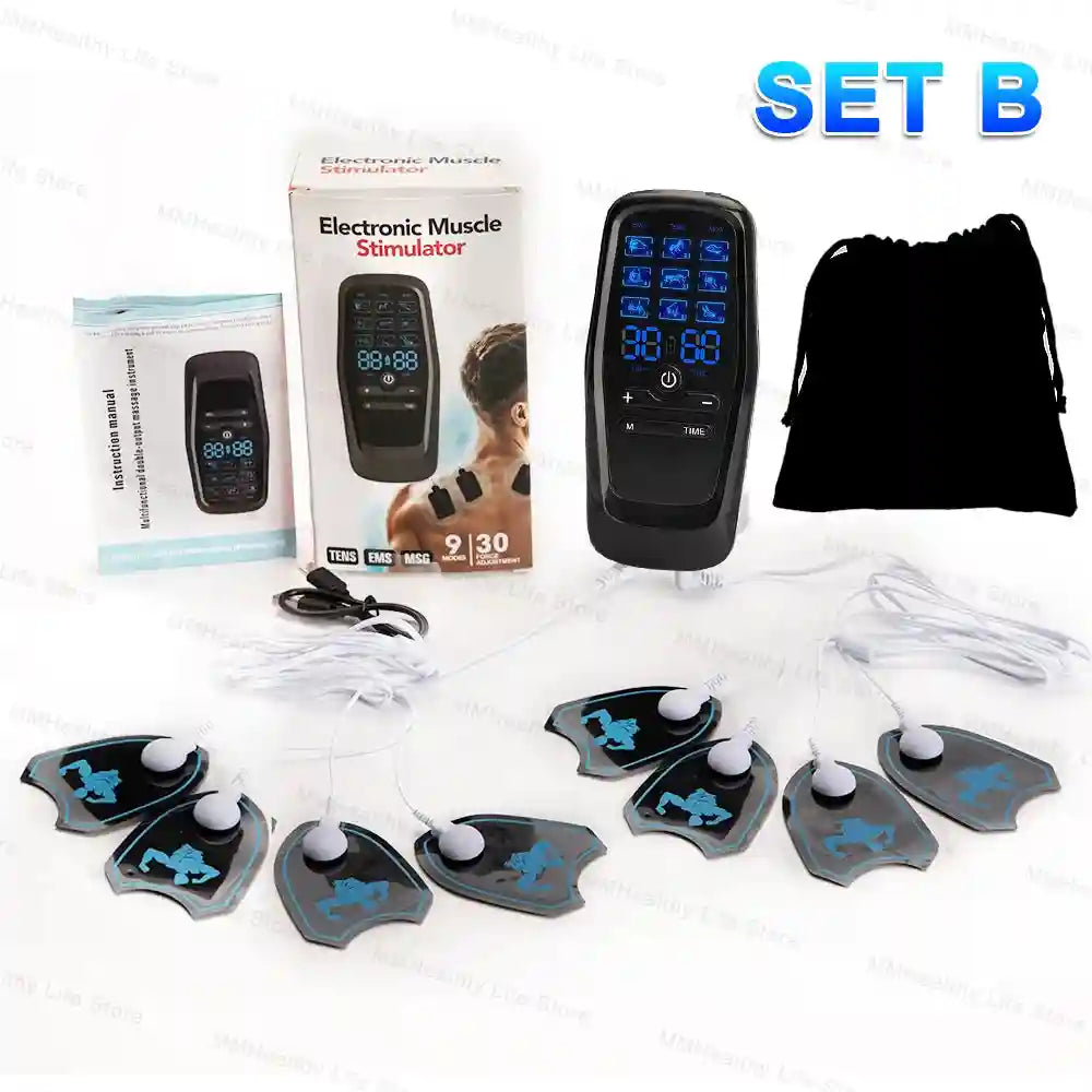 Electric Muscle Stimulator for Deep Tissue Recovery | Tidesmit Massage Roller Set-B Tidesmit
