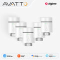 AVATTO ZigBee 3.0 Thermostat Radiator Valve,Smart TRV Thermostatic Valve Temperature Controller Support Alexa Google Home