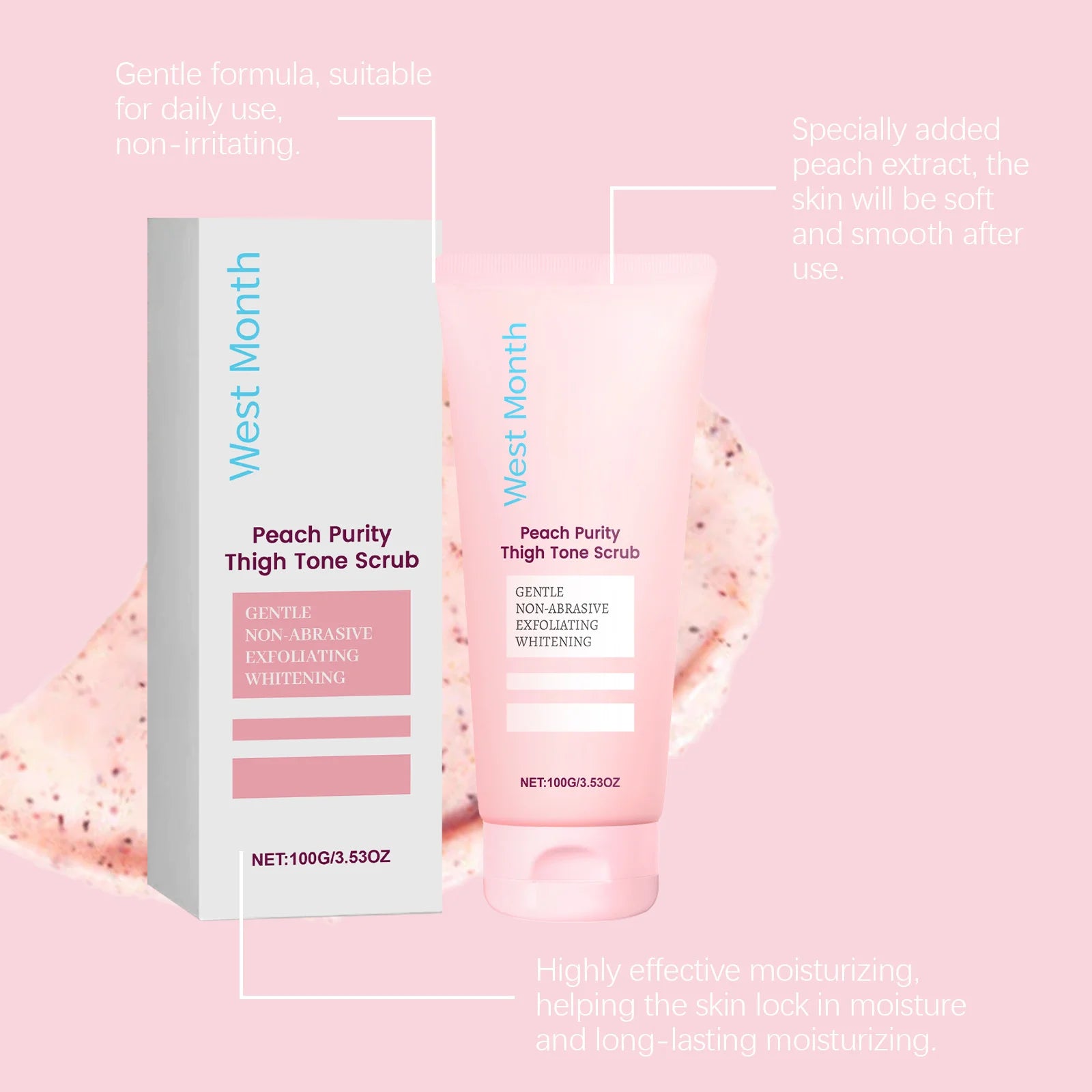 Whitening Body Scrub 100g - Professional Exfoliation for Radiant Skin Scrubs Treatments Tidesmit