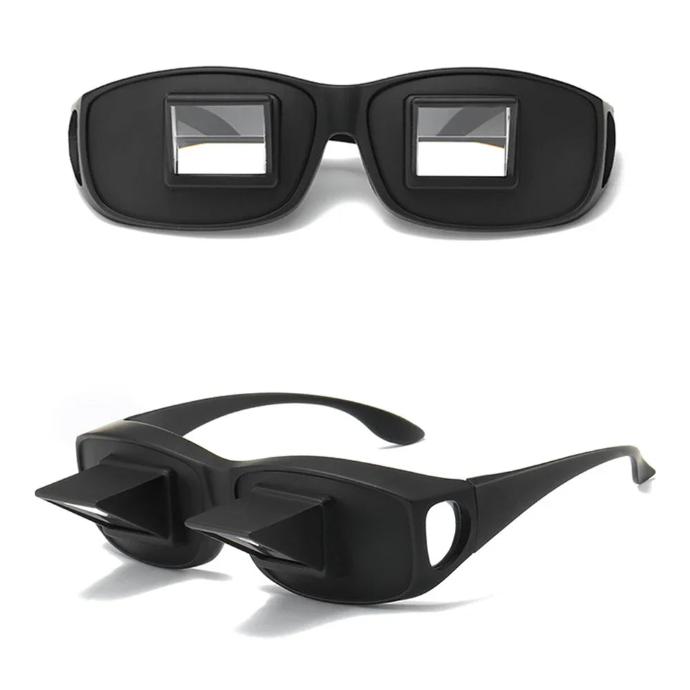 Horizontal Reading Glasses for Bed - Prism Lens for Lying Down TV Viewing Tidesmit