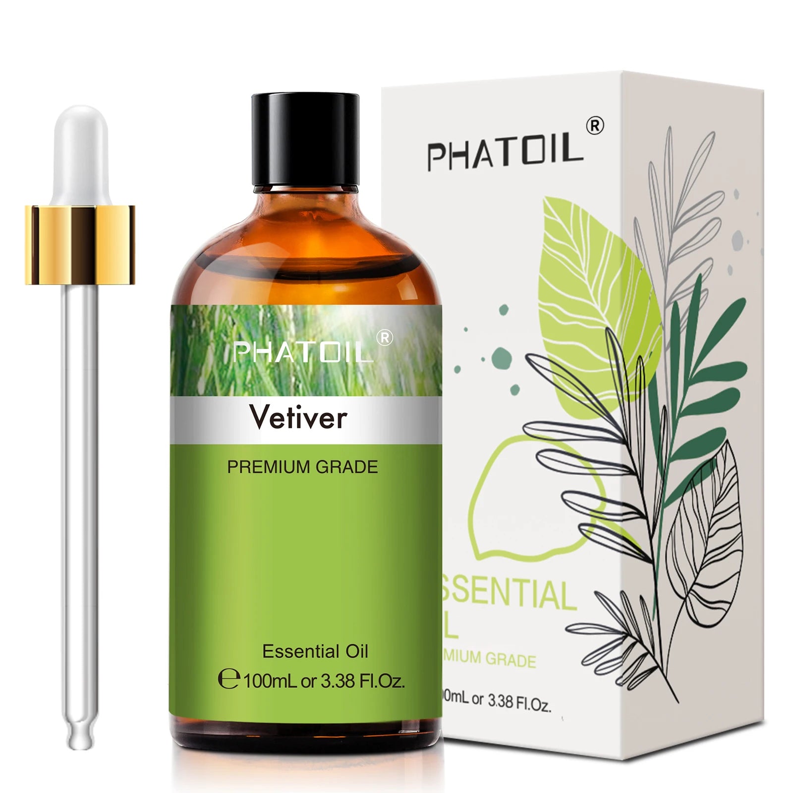 PHATOIL 100ml Lavender Peppermint Lemon Eucalyptus Lemongrass Essential Oil Natural Plant Pure Essential Oils For Diffuser