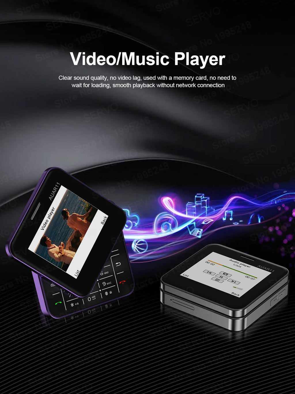 SERVO AUAR11 Rotating Screen Mobile Phone 2G GSM Dual SIM Blacklist Magic Voice FM Radio Speed Dial Torch Mini Sliding Cellphone