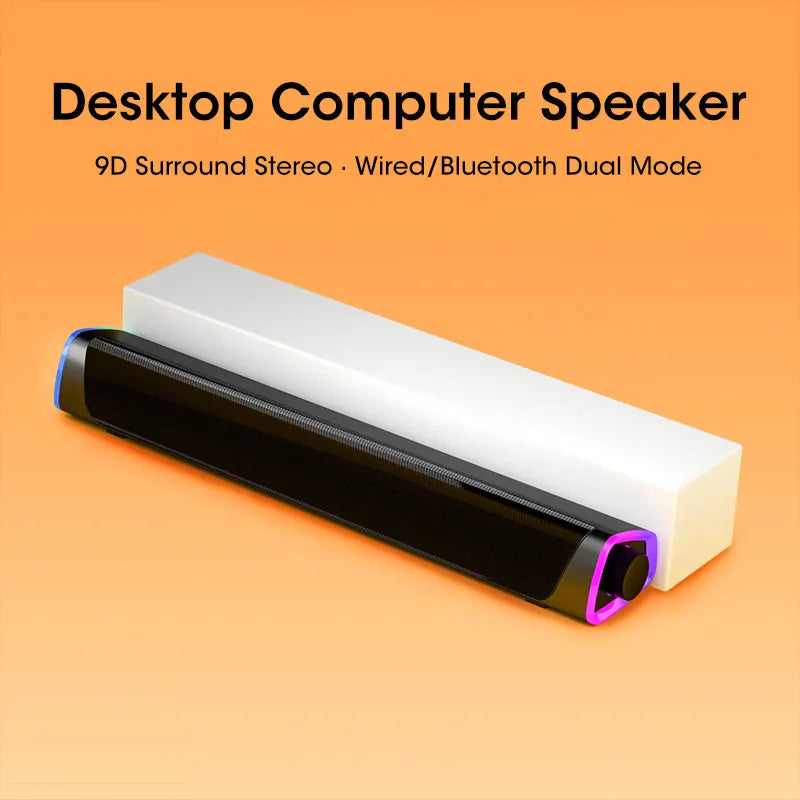 Tidesmit Computer Speaker Bar with 4D Stereo Subwoofer for PC & Laptop Tidesmit
