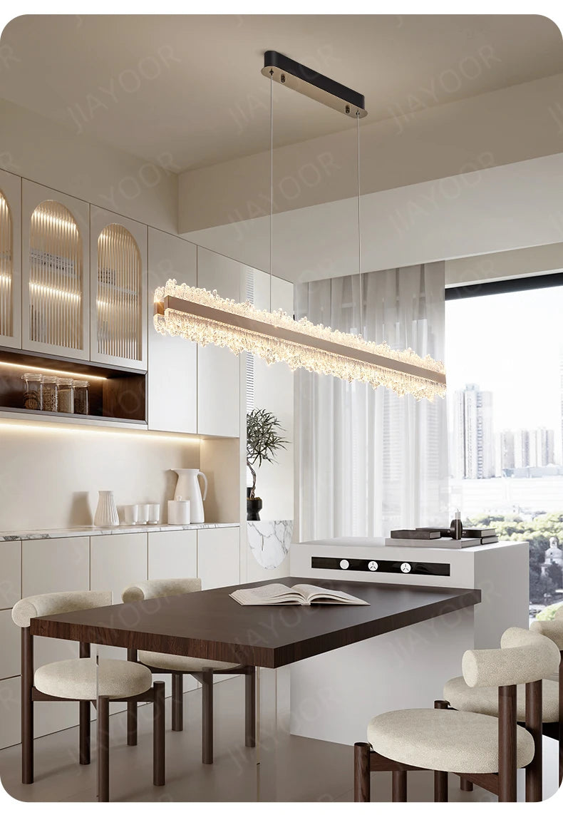 LED Ring Light Chandelier 120cm - Dimmable Rose Gold & Grey Tidesmit