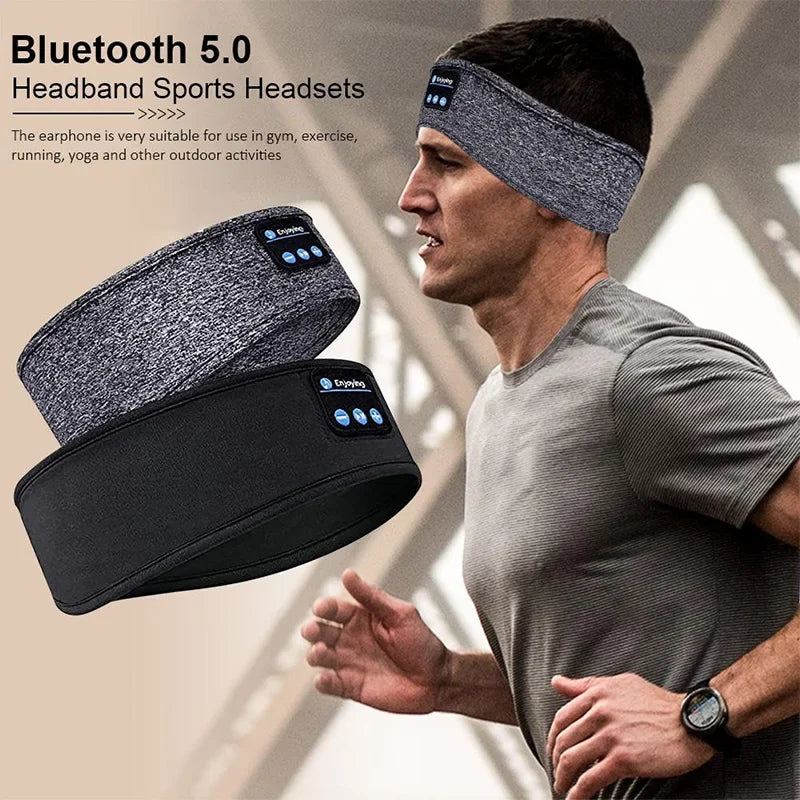Bluetooth Sleep Headphones Headband - Comfortable Wireless Music Mask Tidesmit