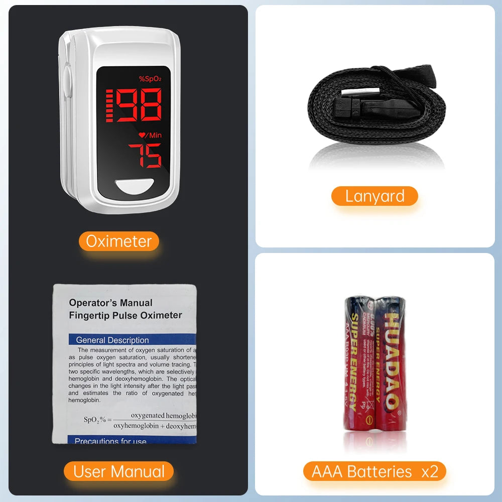 HealthTree Pulse Oximeter APP Control Blood Oxygen Saturation Monitor PI PR Fast Spo2 Heart Rate Monitor Bluetooth Wholesales