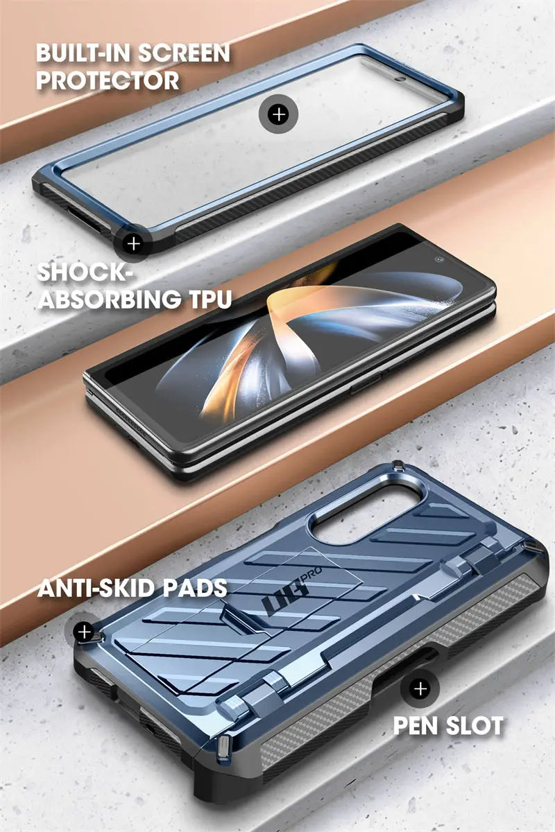 Samsung Galaxy Z Fold 4 Rugged Case - Dual Layer Shock-Absorbing Cover Tidesmit