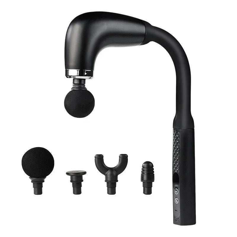Deep Tissue Massage Gun – Portable Electric Muscle Relief Tool Body Shaping Massage Equipment Black Tidesmit