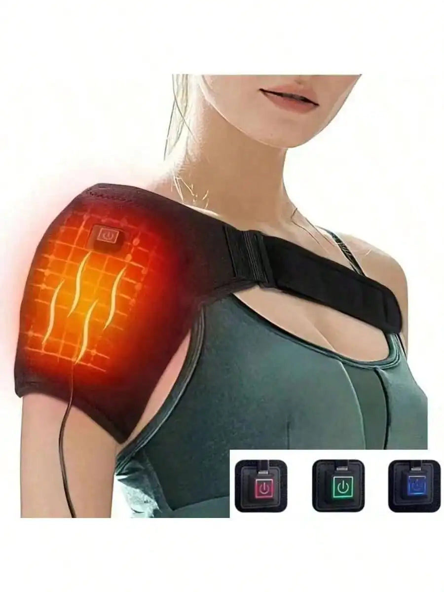 Electric Heating Shoulder Massager - Rechargeable Deep Tissue Back Brace Body Shaping Massage Equipment Tidesmit
